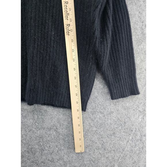 VINTAGE RAFAELLA ANGORA RABBIT FUR/ WOOL 2XL MENS SWEATER BLACK - Picture 6 of 6